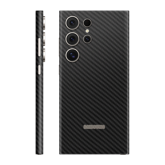 Folie de protectie pentru Samsung Galaxy S24 Ultra, eSkins Elegans, Skin Carbon Negru