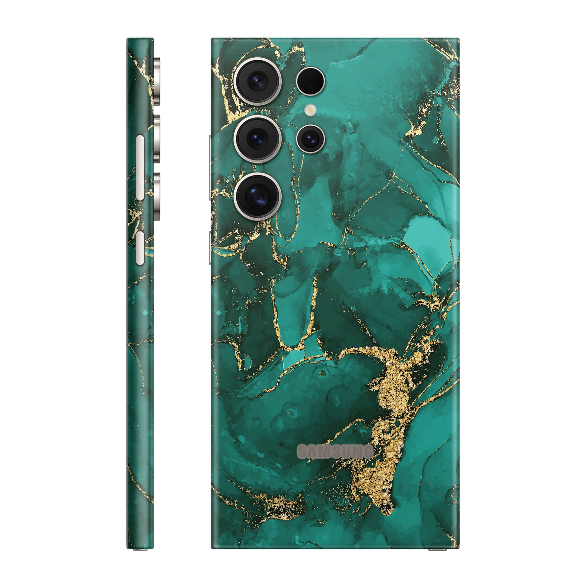 Folie de protectie pentru Samsung Galaxy S24 Ultra, eSkins Signature, Skin Ethereal Green
