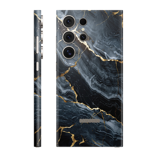 Folie de protectie pentru Samsung Galaxy S24 Ultra, eSkins Signature, Skin Gilded Abyss