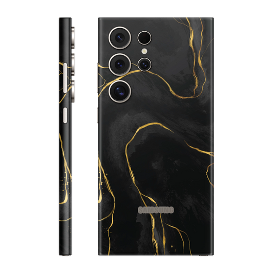 Folie de protectie pentru Samsung Galaxy S24 Ultra, eSkins Signature, Skin Golden Onyx