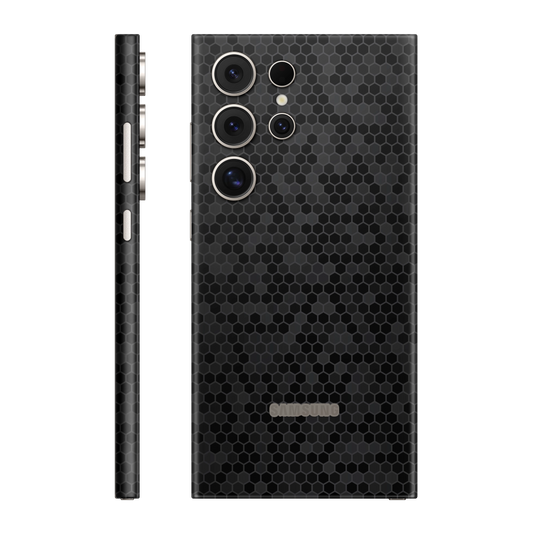 Folie de protectie pentru Samsung Galaxy S24 Ultra, eSkins Elegans, Skin Honeycomb Negru