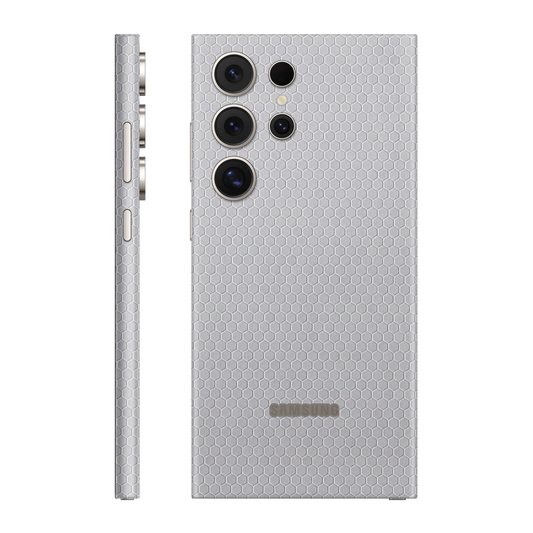 Folie de protectie pentru Samsung Galaxy S24 Ultra, eSkins Elegans, Skin Honeycomb Gri