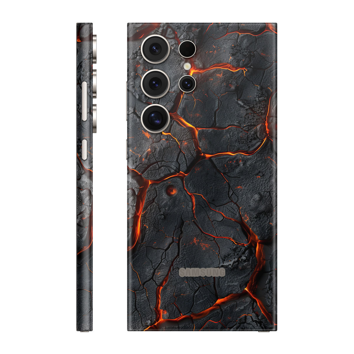 Folie de protectie pentru Samsung Galaxy S24 Ultra, eSkins Signature, Skin Inferno Crust