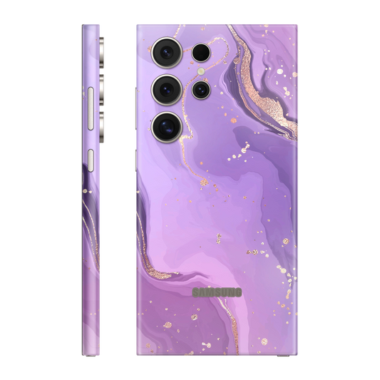 Folie de protectie pentru Samsung Galaxy S24 Ultra, eSkins Signature, Skin Lavender Swirl