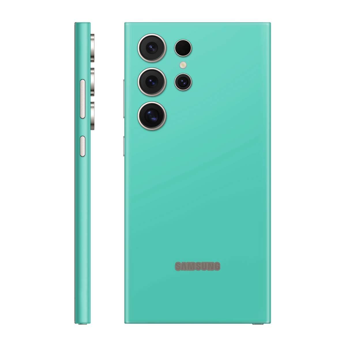 Folie de protectie pentru Samsung Galaxy S24 Ultra, eSkins Unique, Skin Mat Verde Menta