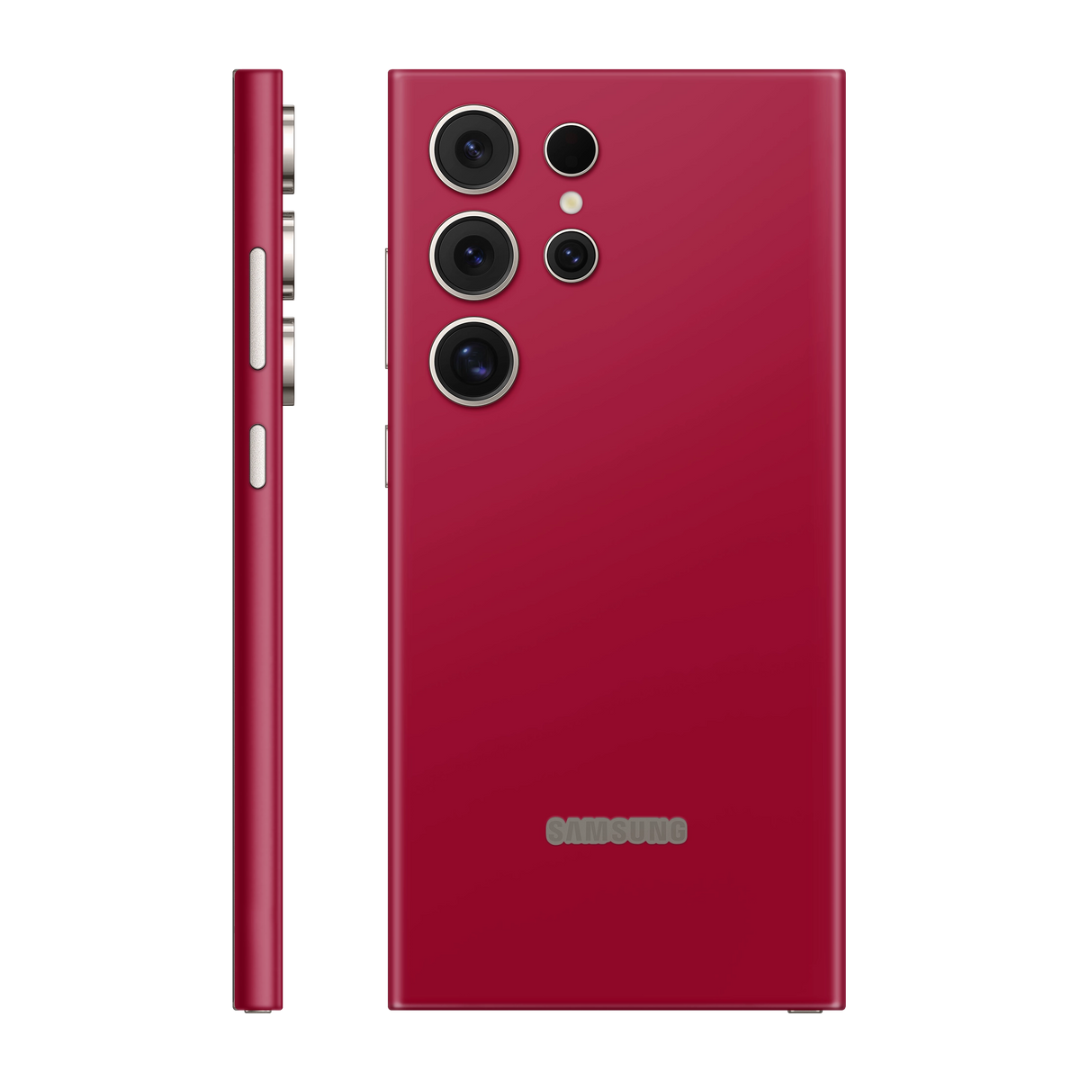 Folie de protectie pentru Samsung Galaxy S24 Ultra, eSkins Unique, Skin Mat Rosu