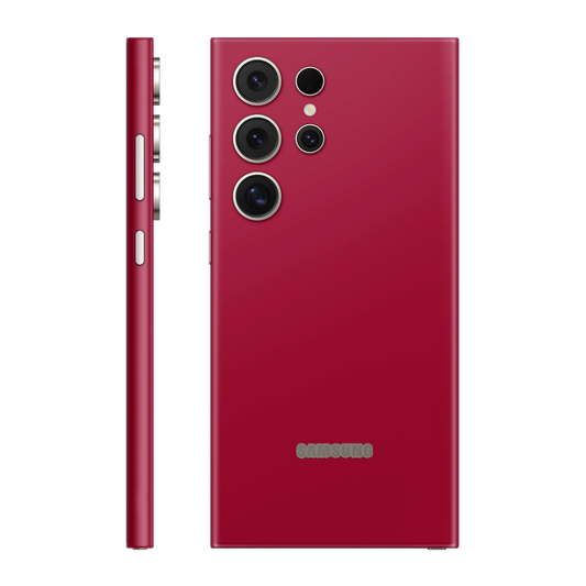 Folie de protectie pentru Samsung Galaxy S24 Ultra, eSkins Unique, Skin Mat Rosu