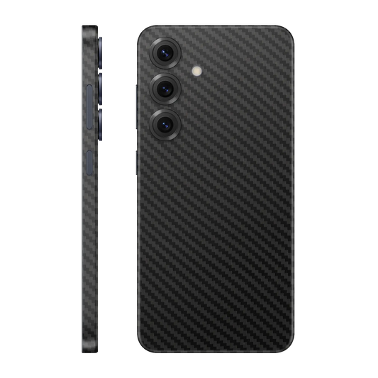 Folie de protectie Samsung Galaxy S25 FE, eSkins Elegans, Skin Carbon Negru