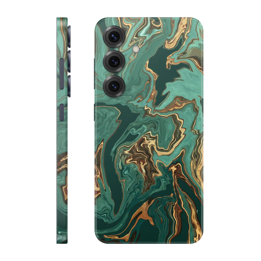Folie de protectie Samsung Galaxy S25 FE, eSkins Signature, Skin Emerald Flow