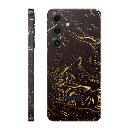 Folie de protectie pentru Samsung Galaxy S25 FE, eSkins Signature, Skin Golden Noir