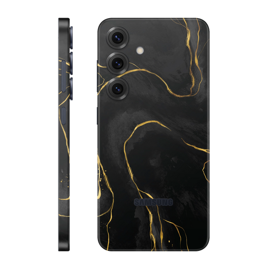 Folie de protectie pentru Samsung Galaxy S25 FE, eSkins Signature, Skin Golden Onyx