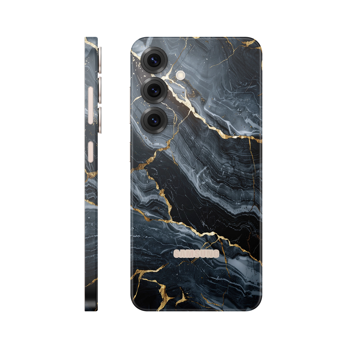Folie de protectie pentru Samsung Galaxy S25, eSkins Signature, Skin Gilded Abyss