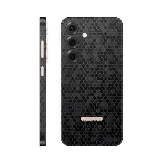 Folie de protectie pentru Samsung Galaxy S25, eSkins Elegans, Skin Honeycomb Negru