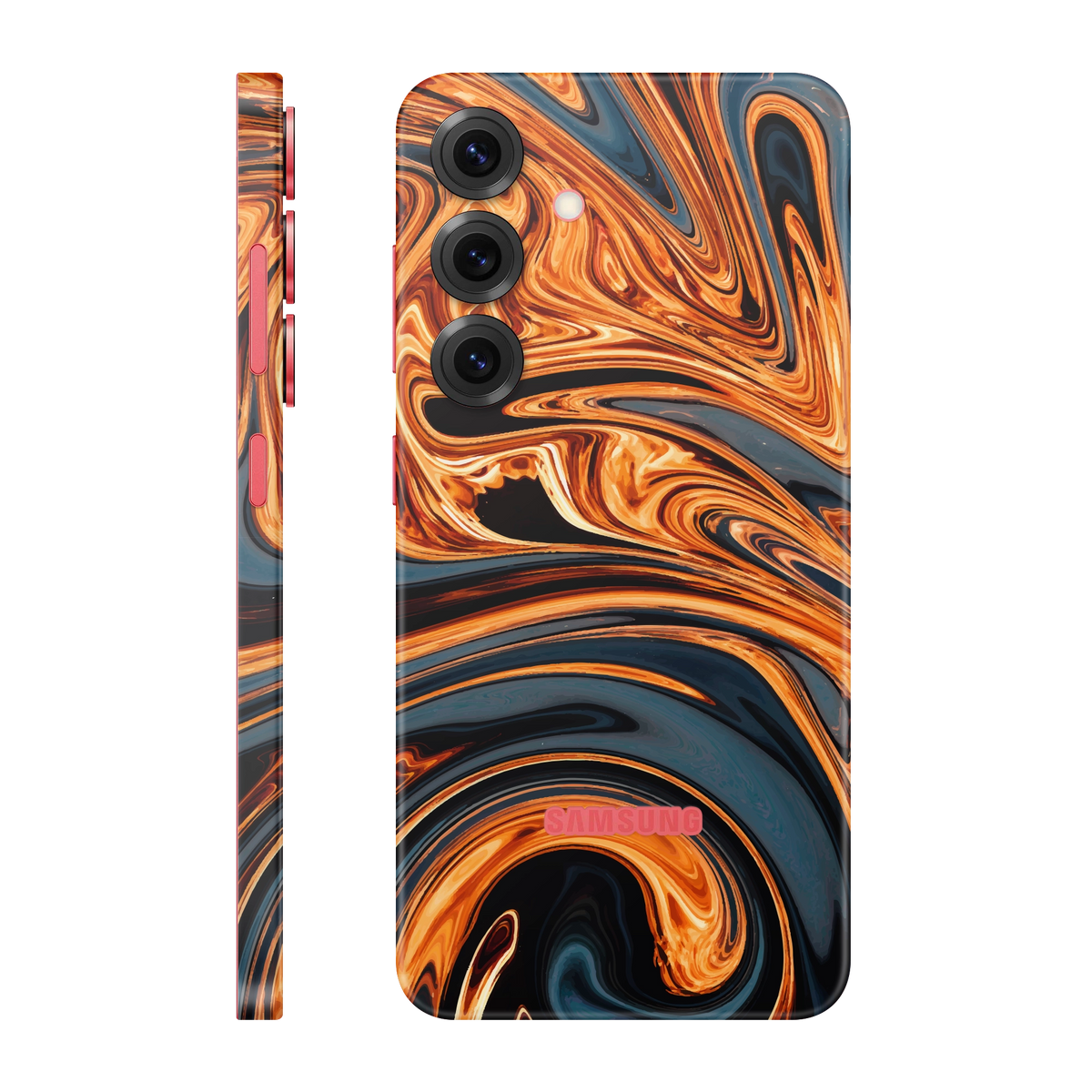 Folie de protectie pentru Samsung Galaxy S25 Plus, eSkins Signature, Skin Amber Blaze