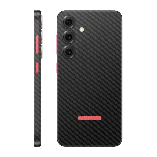 Folie de protectie pentru Samsung Galaxy S25 Plus, eSkins Elegans, Skin Carbon Negru