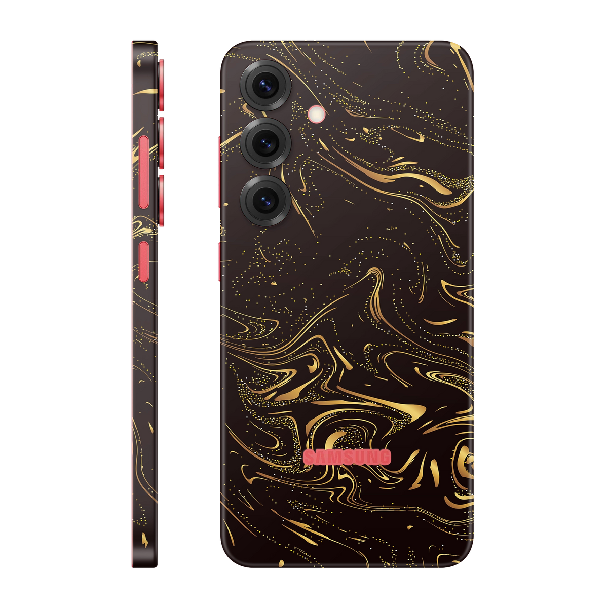 Folie de protectie pentru Samsung Galaxy S25 Plus, eSkins Signature, Skin Golden Noir