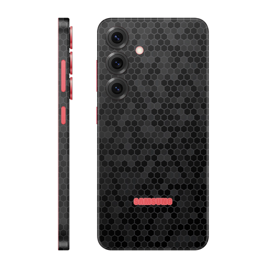 Folie de protectie pentru Samsung Galaxy S25 Plus, eSkins Elegans, Skin Honeycomb Negru