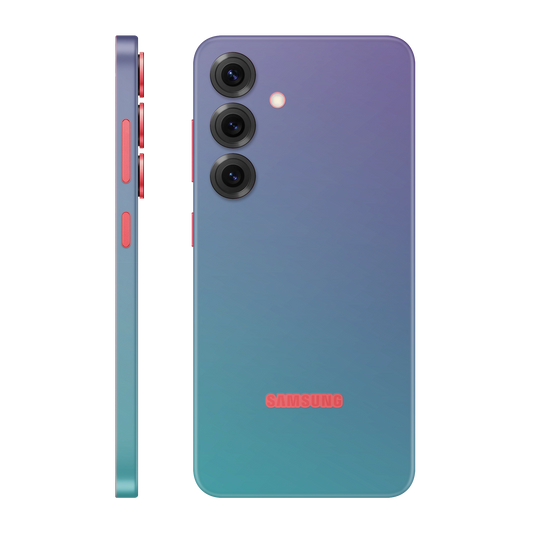 Folie de protectie pentru Samsung Galaxy S25 Plus, eSkins Unique, Skin Cameleon Turcoaz-Lavanda