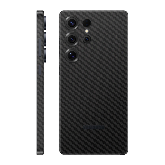 Folie de protectie pentru Samsung Galaxy S25 Ultra, eSkins Elegans, Skin Carbon Negru