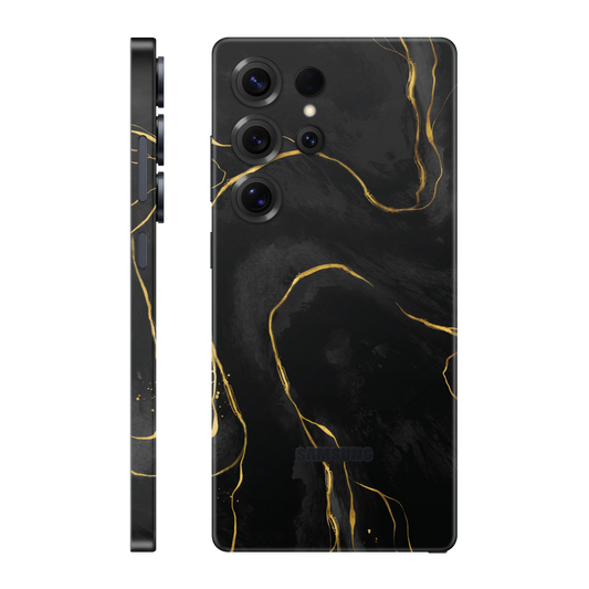 Folie de protectie pentru Samsung Galaxy S25 Ultra, eSkins Signature, Skin Golden Onyx
