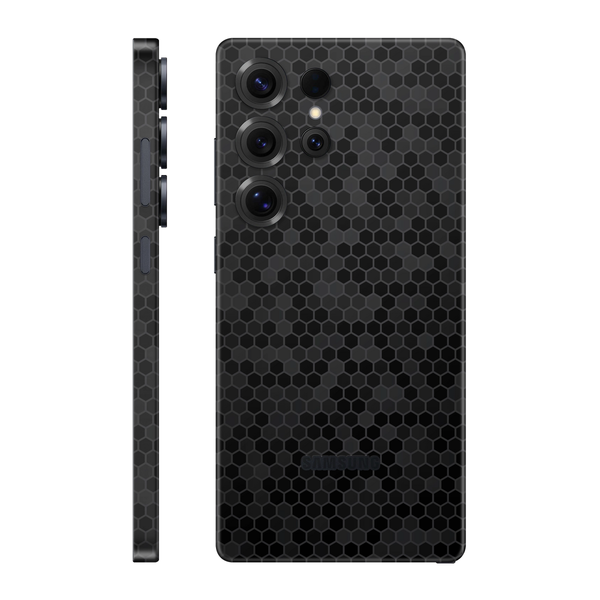 Folie de protectie pentru Samsung Galaxy S25 Ultra, eSkins Elegans, Skin Honeycomb Negru