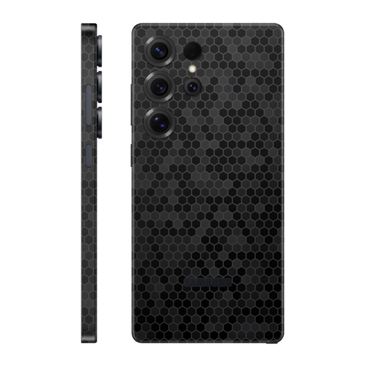 Folie de protectie pentru Samsung Galaxy S25 Ultra, eSkins Elegans, Skin Honeycomb Negru