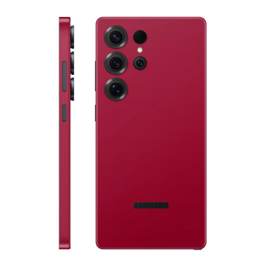 Folie de protectie pentru Samsung Galaxy S25 Ultra, eSkins Unique, Skin Mat Rosu