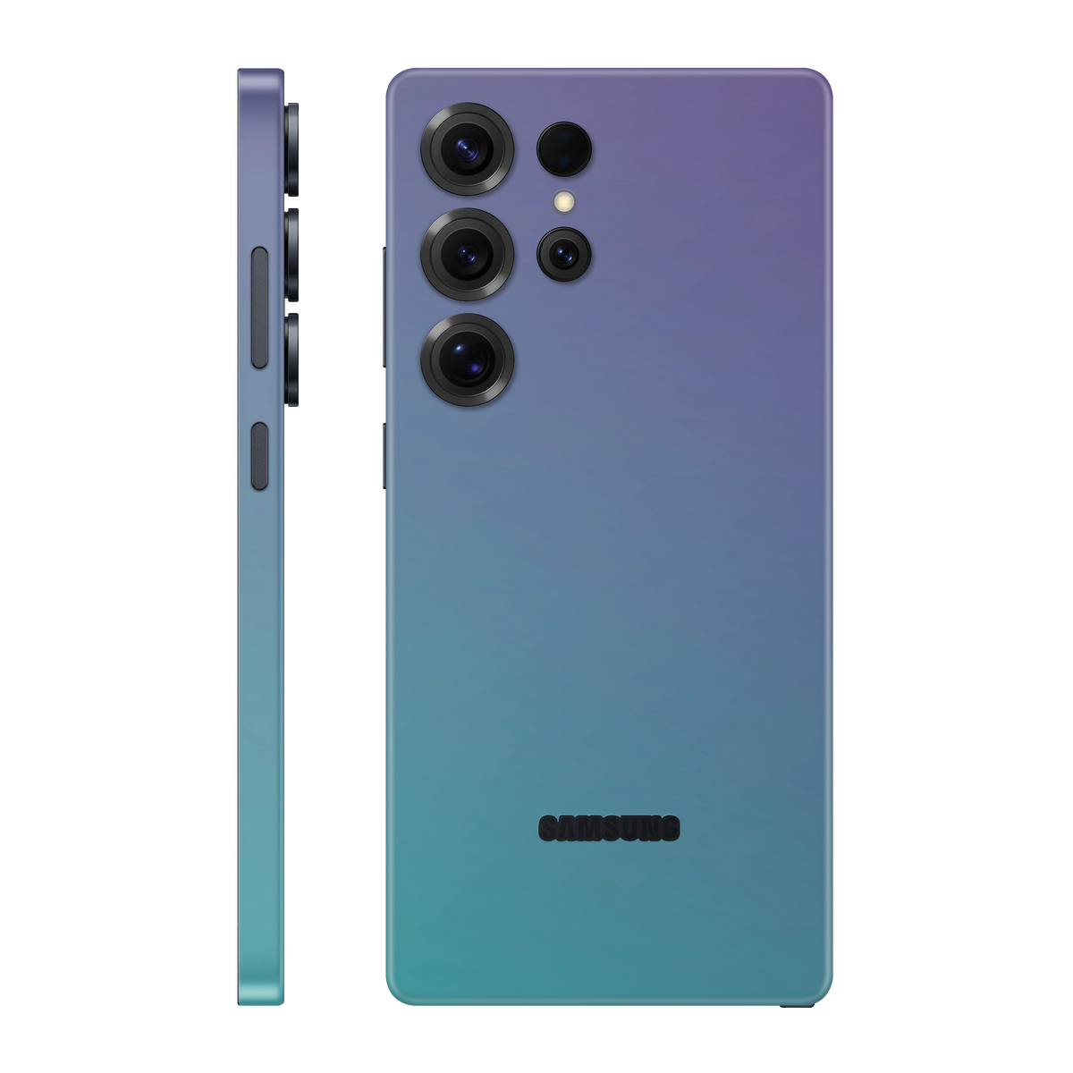 Folie de protectie pentru Samsung Galaxy S25 Ultra, eSkins Unique, Skin Cameleon Turcoaz-Lavanda