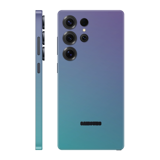 Folie de protectie pentru Samsung Galaxy S25 Ultra, eSkins Unique, Skin Cameleon Turcoaz-Lavanda