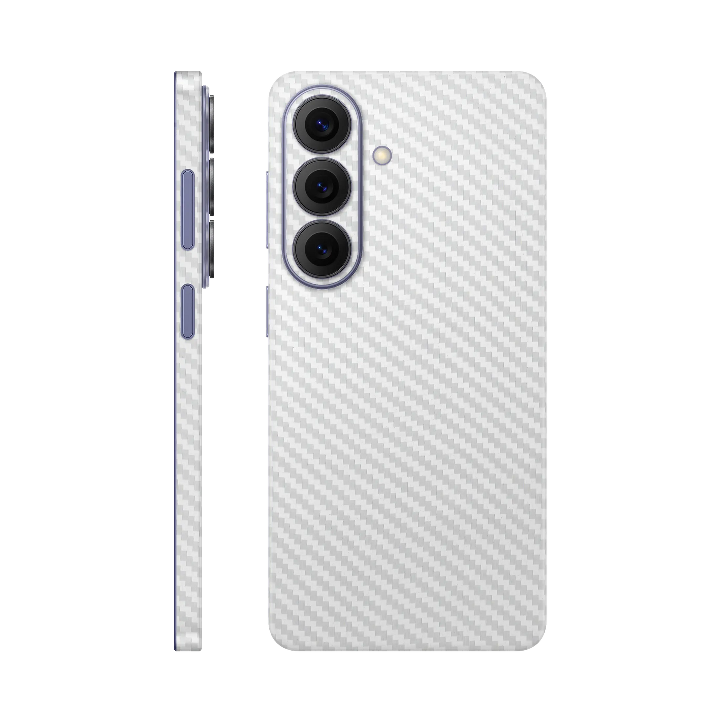Folie de protectie Samsung Galaxy S26, eSkins Elegans, Skin Carbon Alb