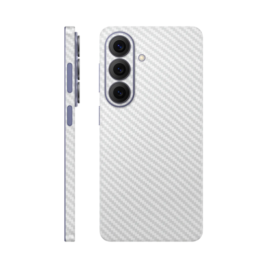Folie de protectie Samsung Galaxy S26, eSkins Elegans, Skin Carbon Alb