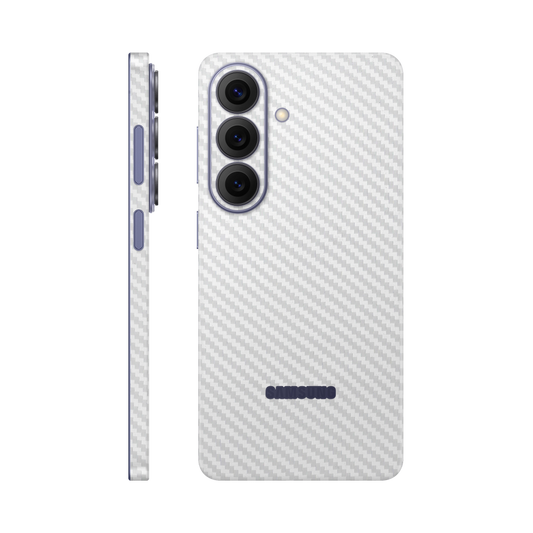 Folie de protectie pentru Samsung Galaxy S26, eSkins Elegans, Skin Carbon Alb