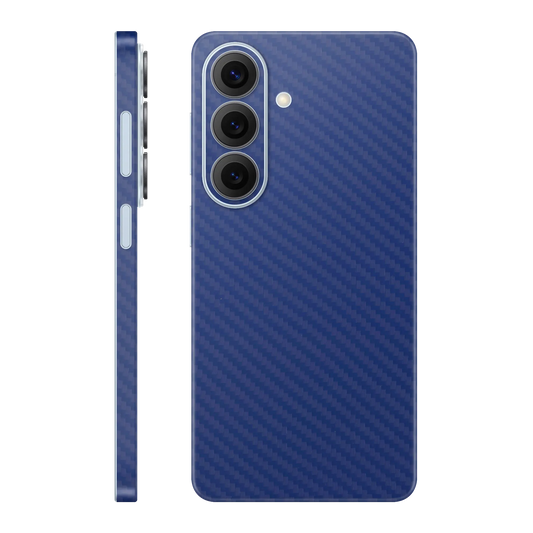 Folie de protectie Samsung Galaxy S26 Plus, eSkins Elegans, Skin Carbon Albastru