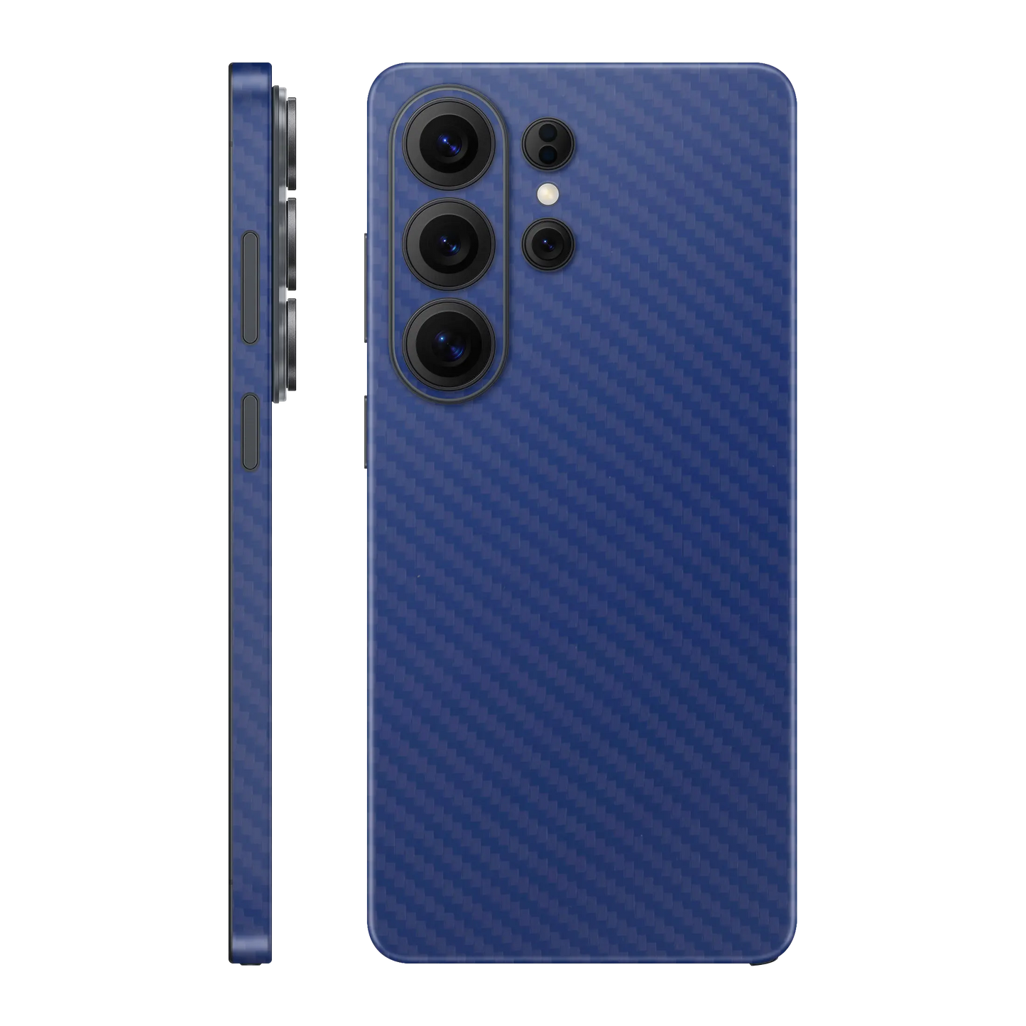 Folie de protectie Samsung Galaxy S26 Ultra, eSkins Elegans, Skin Carbon Albastru