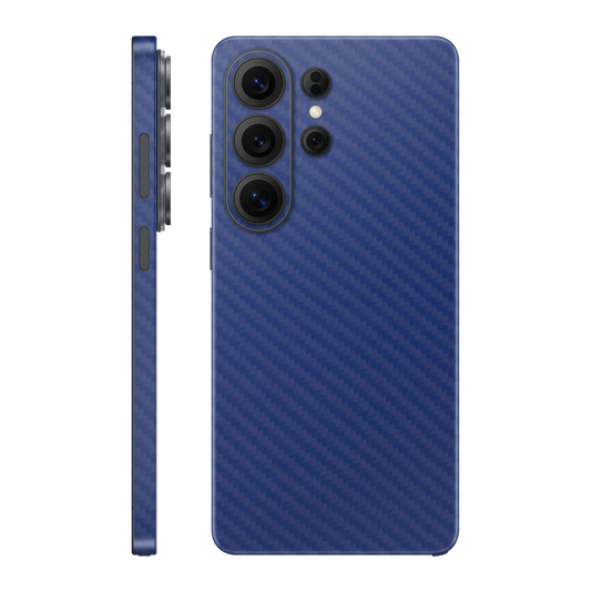 Folie de protectie Samsung Galaxy S26 Ultra, eSkins Elegans, Skin Carbon Albastru