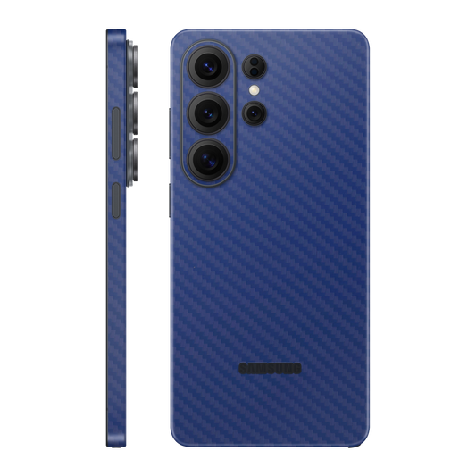 Folie de protectie pentru Samsung Galaxy S26 Ultra, eSkins Elegans, Skin Carbon Albastru