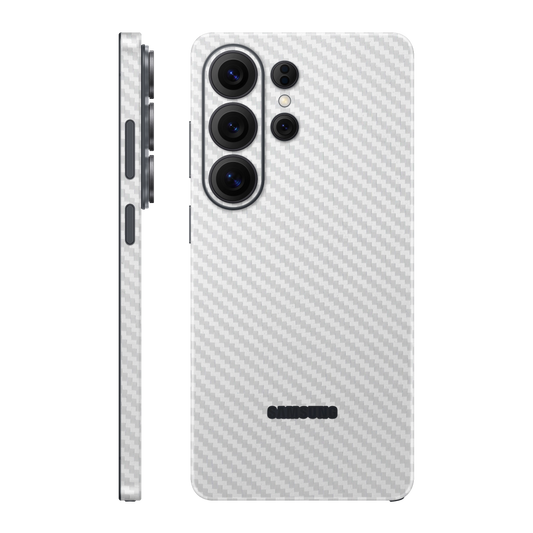 Folie de protectie pentru Samsung Galaxy S26 Ultra, eSkins Elegans, Skin Carbon Alb