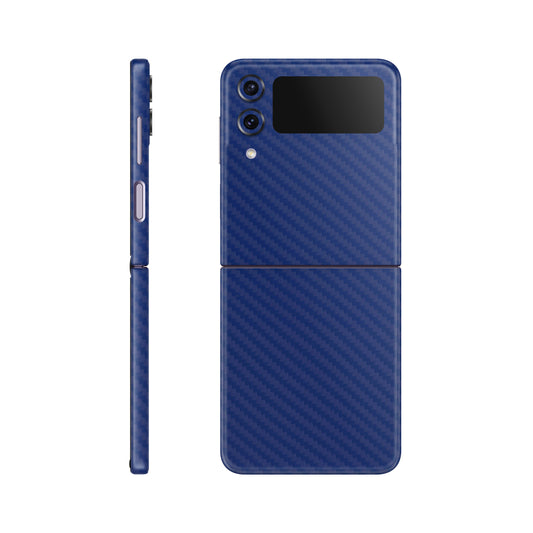 Skin Samsung Galaxy Z Flip 4, Carbon 3D Blue