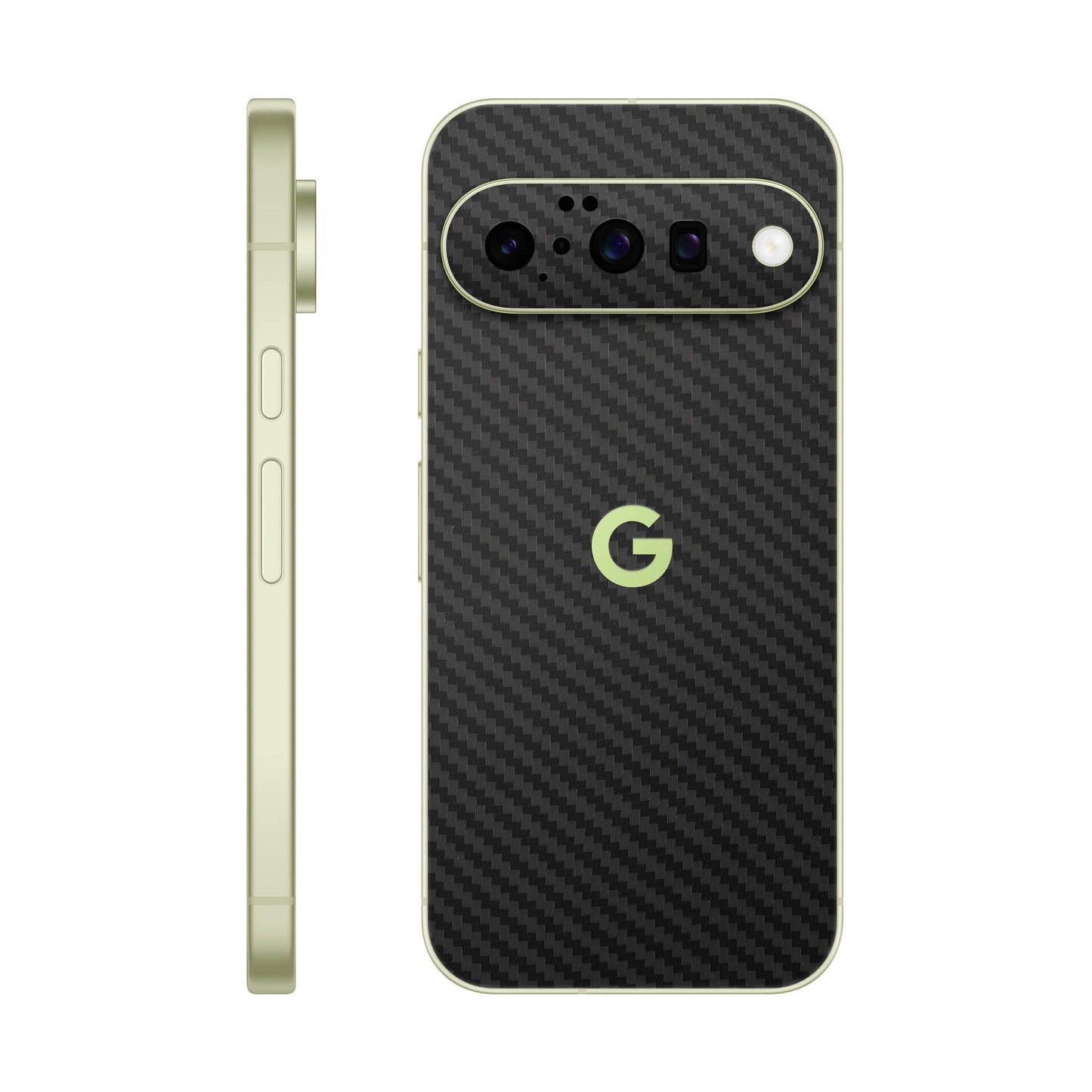 Folie de protectie Google Pixel 10, eSkins Elegans, Skin Carbon Negru