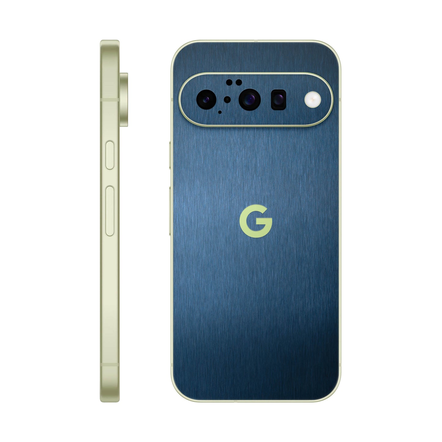 Folie de protectie Google Pixel 10, eSkins Elegans, Skin Metalic Albastru