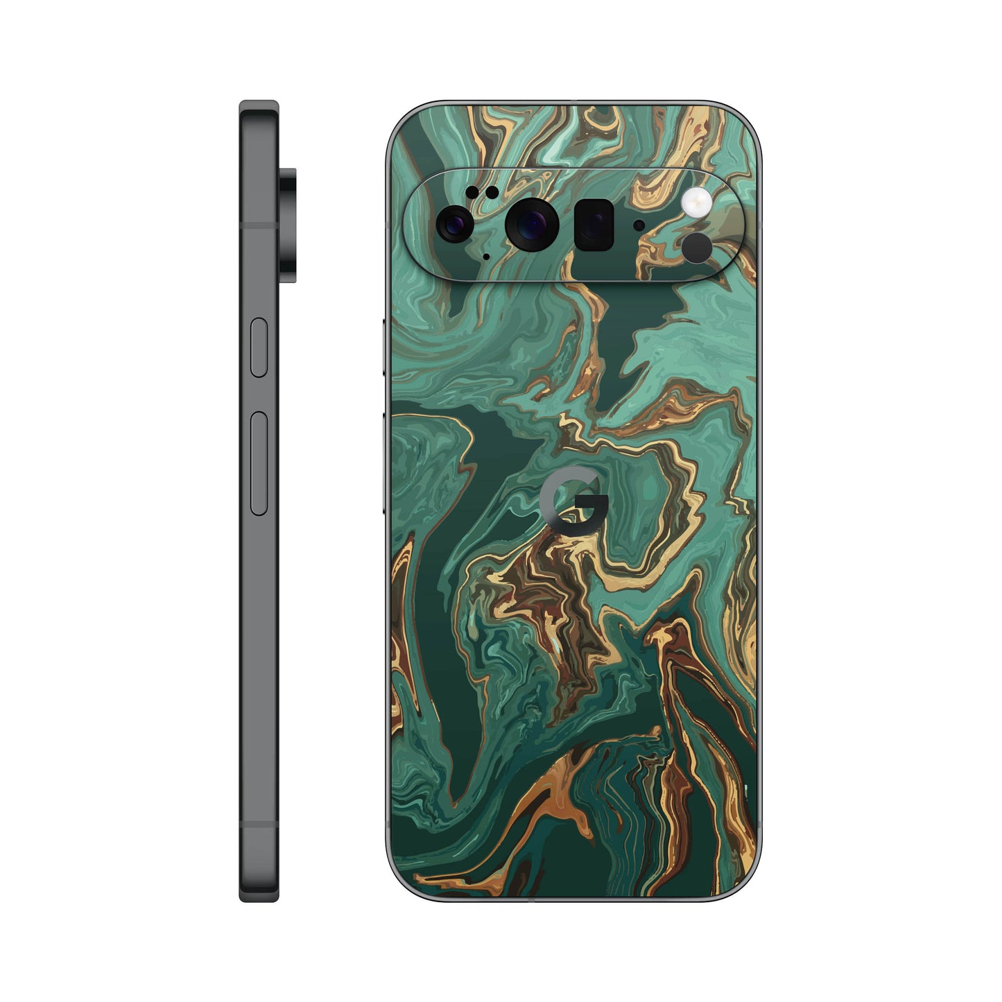 Folie de protectie Google Pixel 10 Pro, eSkins Signature, Skin Emerald Flow