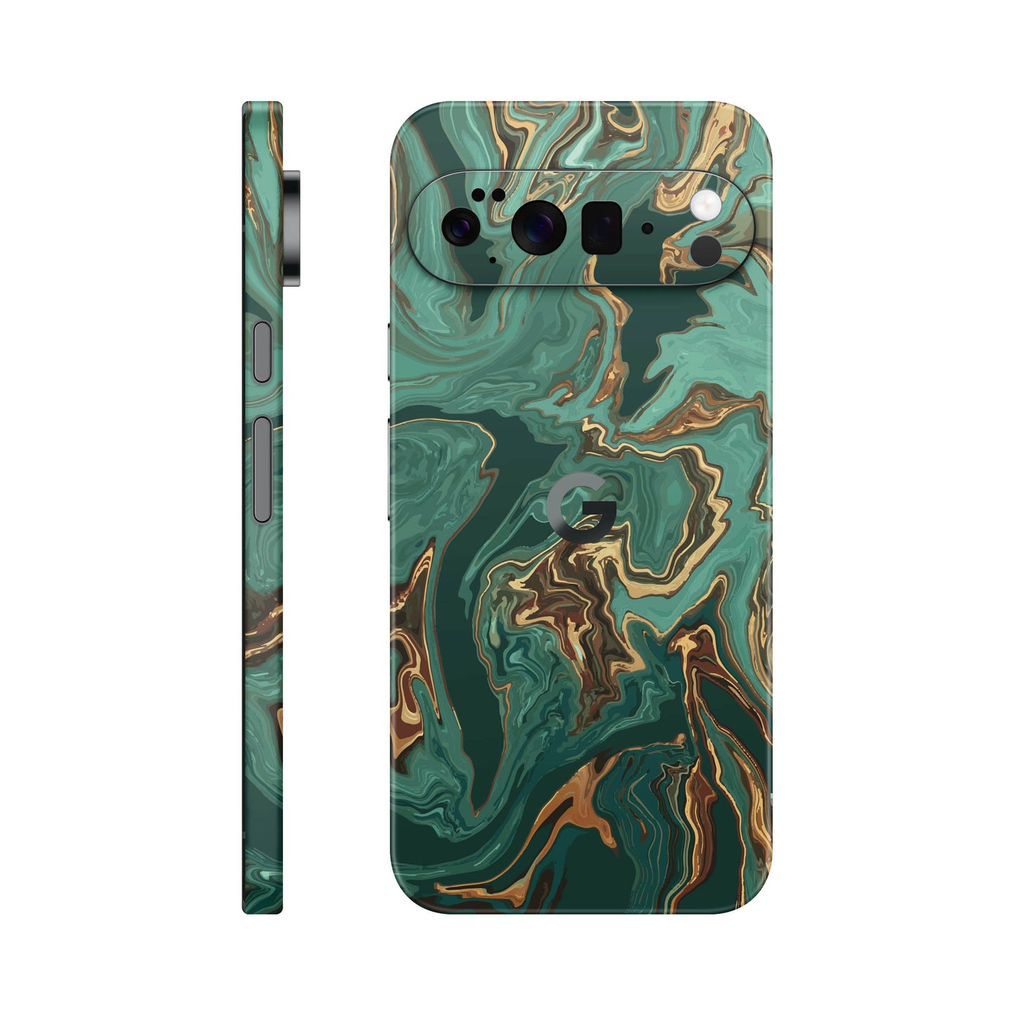 Folie de protectie Google Pixel 10 Pro, eSkins Signature, Skin Emerald Flow
