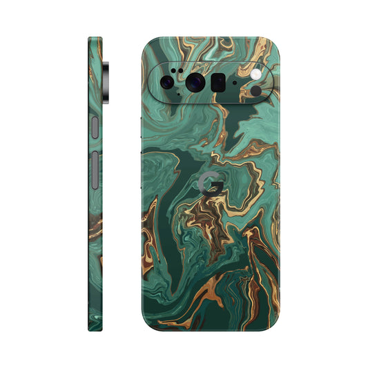 Folie de protectie Google Pixel 10 Pro, eSkins Signature, Skin Emerald Flow