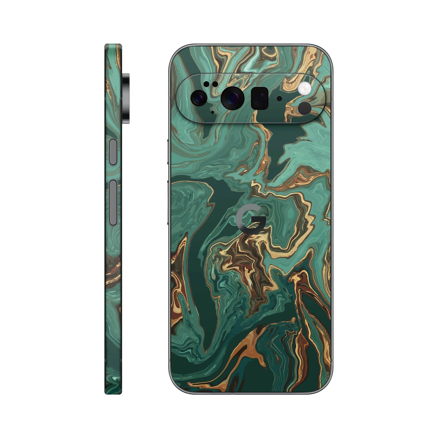 Folie de protectie Google Pixel 10 Pro, eSkins Signature, Skin Emerald Flow