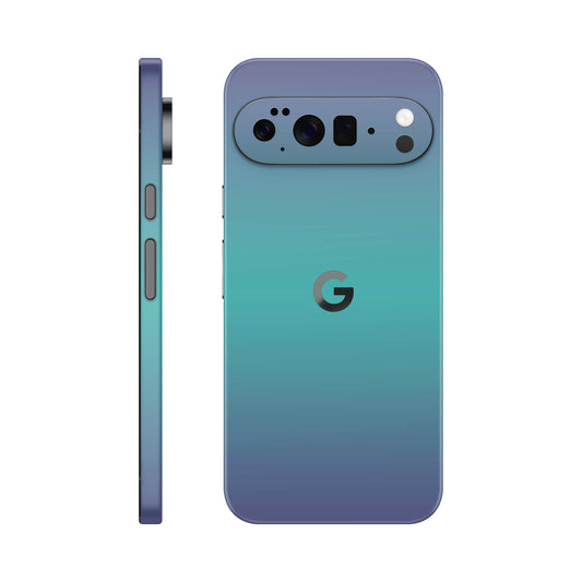Folie de protectie Google Pixel 10 Pro, eSkins Unique, Skin Cameleon Turcoaz-Lavanda