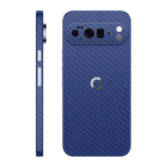 Folie de protectie Google Pixel 10 Pro XL, eSkins Elegans, Skin Carbon Albastru