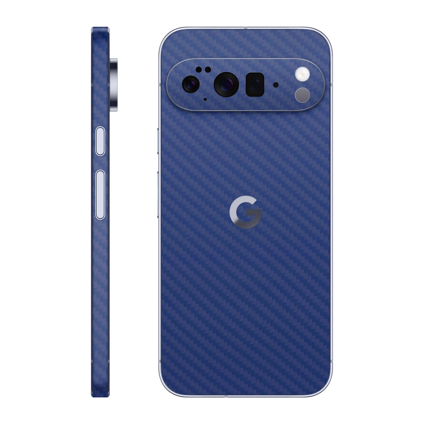Folie de protectie Google Pixel 10 Pro XL, eSkins Elegans, Skin Carbon Albastru
