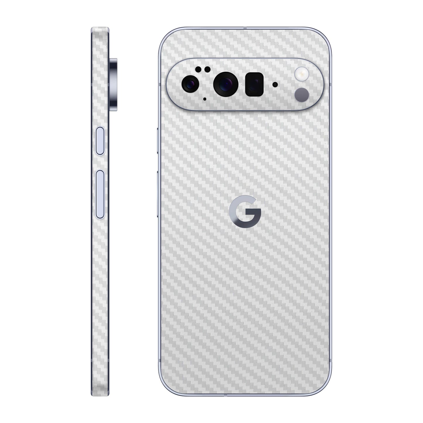Folie de protectie Google Pixel 10 Pro XL, eSkins Elegans, Skin Carbon Alb