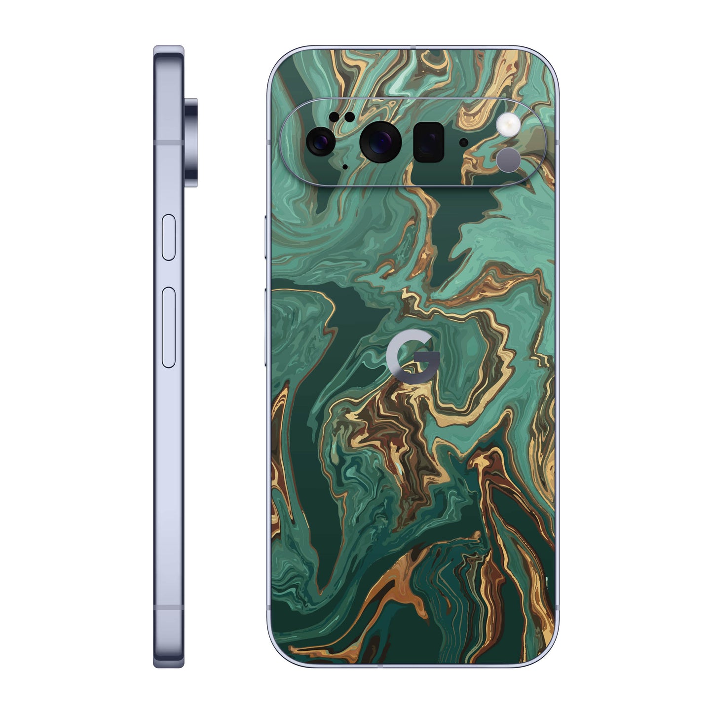 Folie de protectie Google Pixel 10 Pro XL, eSkins Signature, Skin Emerald Flow