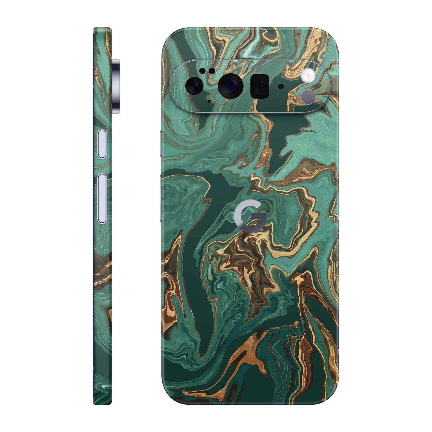 Folie de protectie Google Pixel 10 Pro XL, eSkins Signature, Skin Emerald Flow